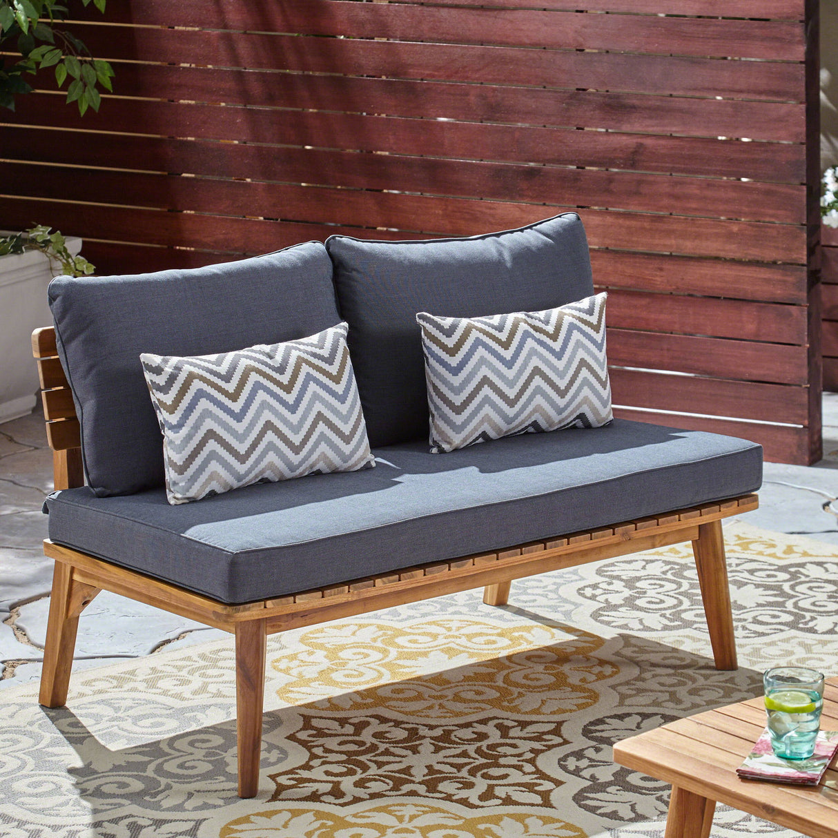 Balmoral - Loveseat - Gray