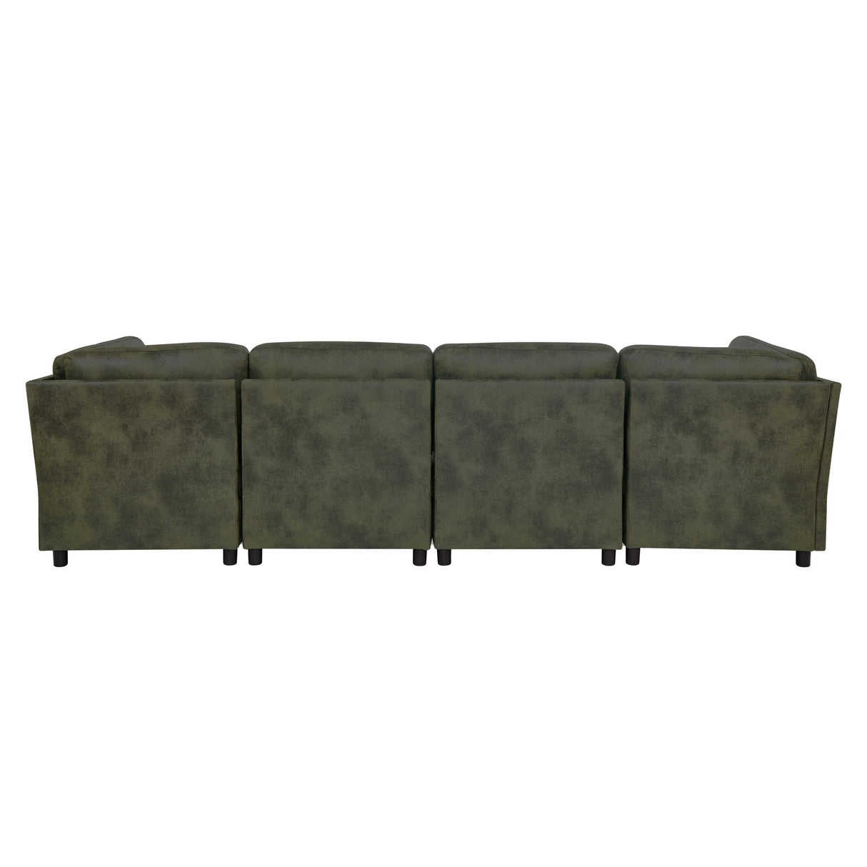 Upholstered Modular Sectional With Custom Configuration And Removable Cushions