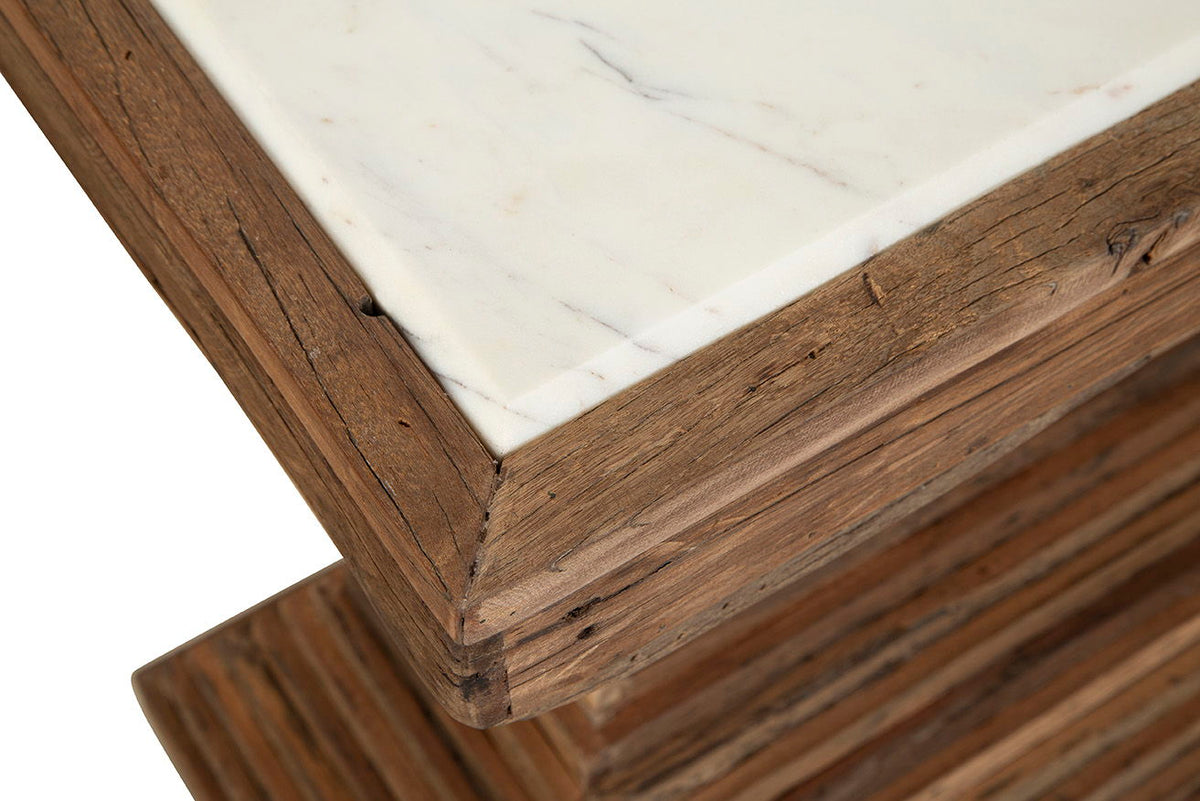 Stackers - Marble Console - Dark Brown
