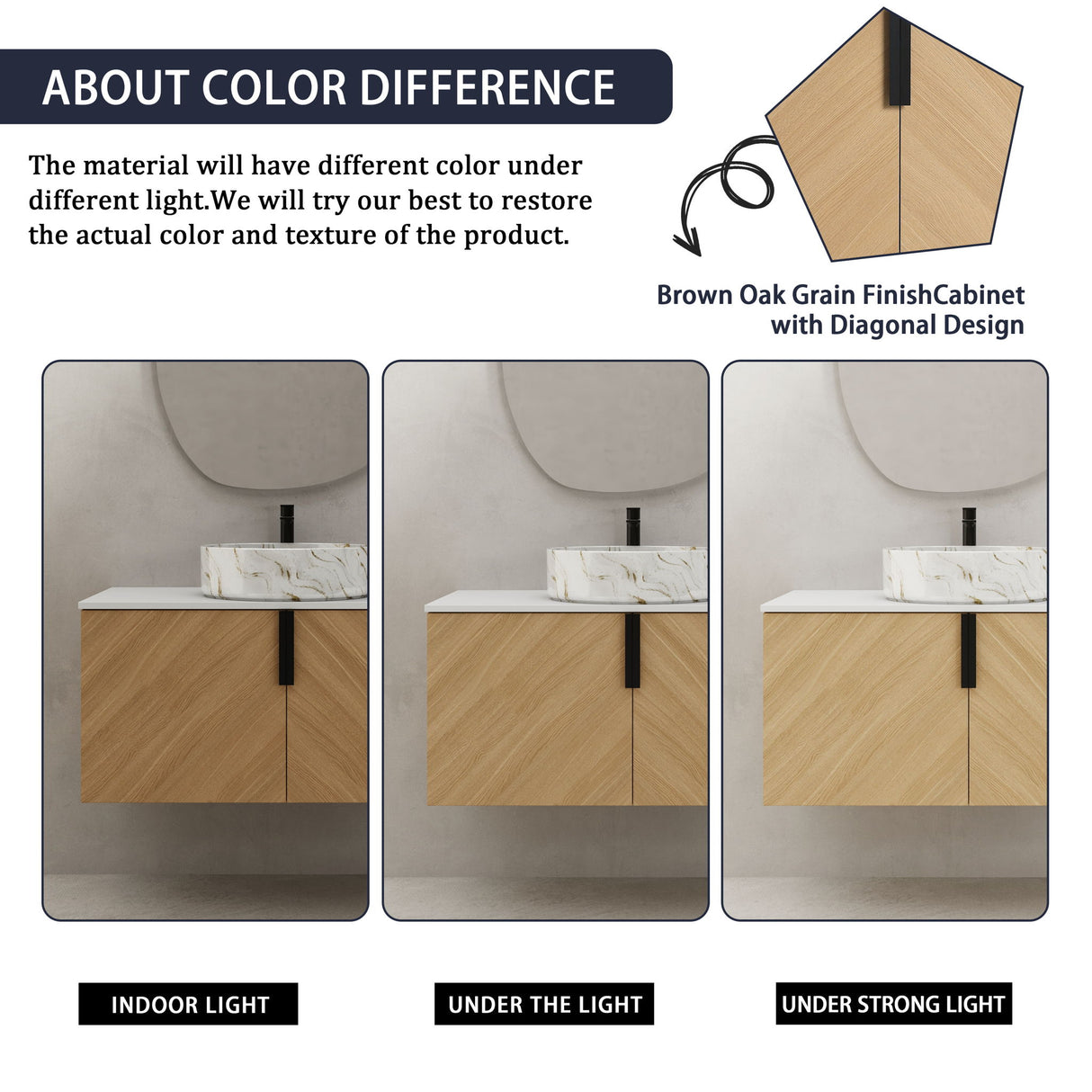Wall Mounted Bathroom Vanity & Art Sink