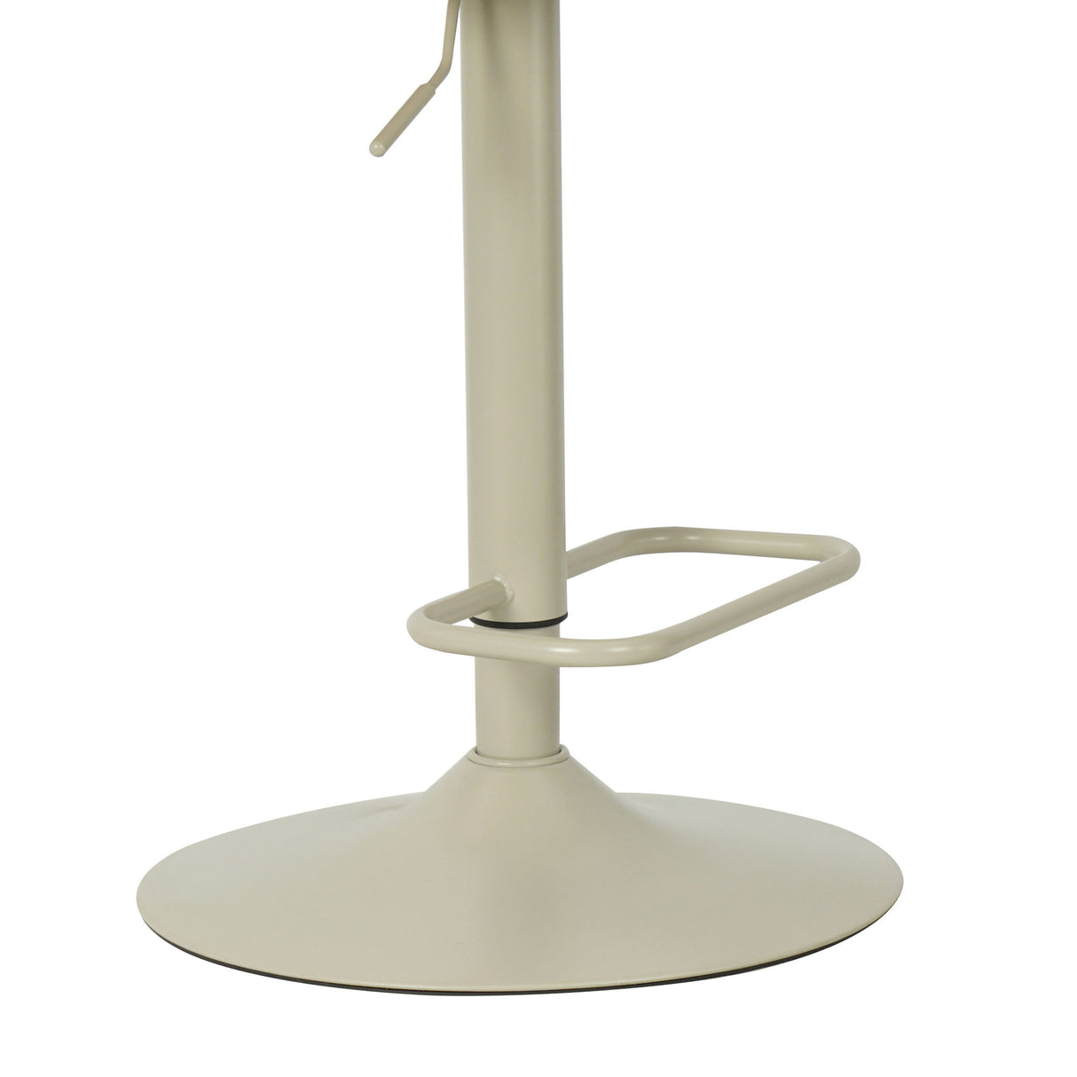 Leland - Adjustable Swivel Curved Back Wood Bar Stool With Faux Leather Seat