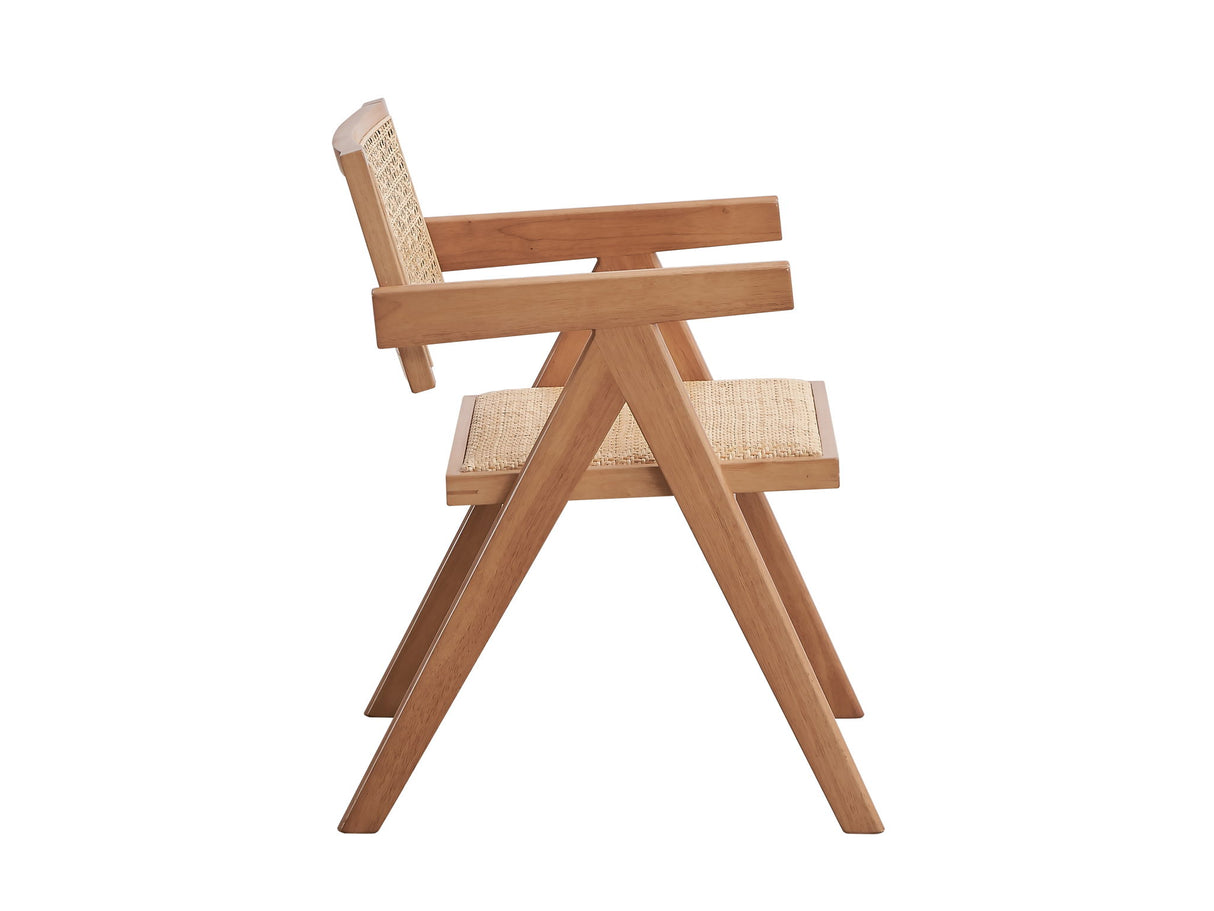 Velentina - Rattan Arm Chair (Set of 2) - Natural - Chair Sets - Alpine Outlets