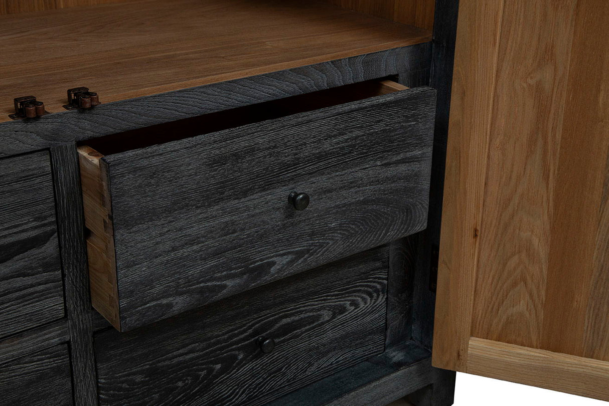 Eloise - Cabinet - Black / Light Brown