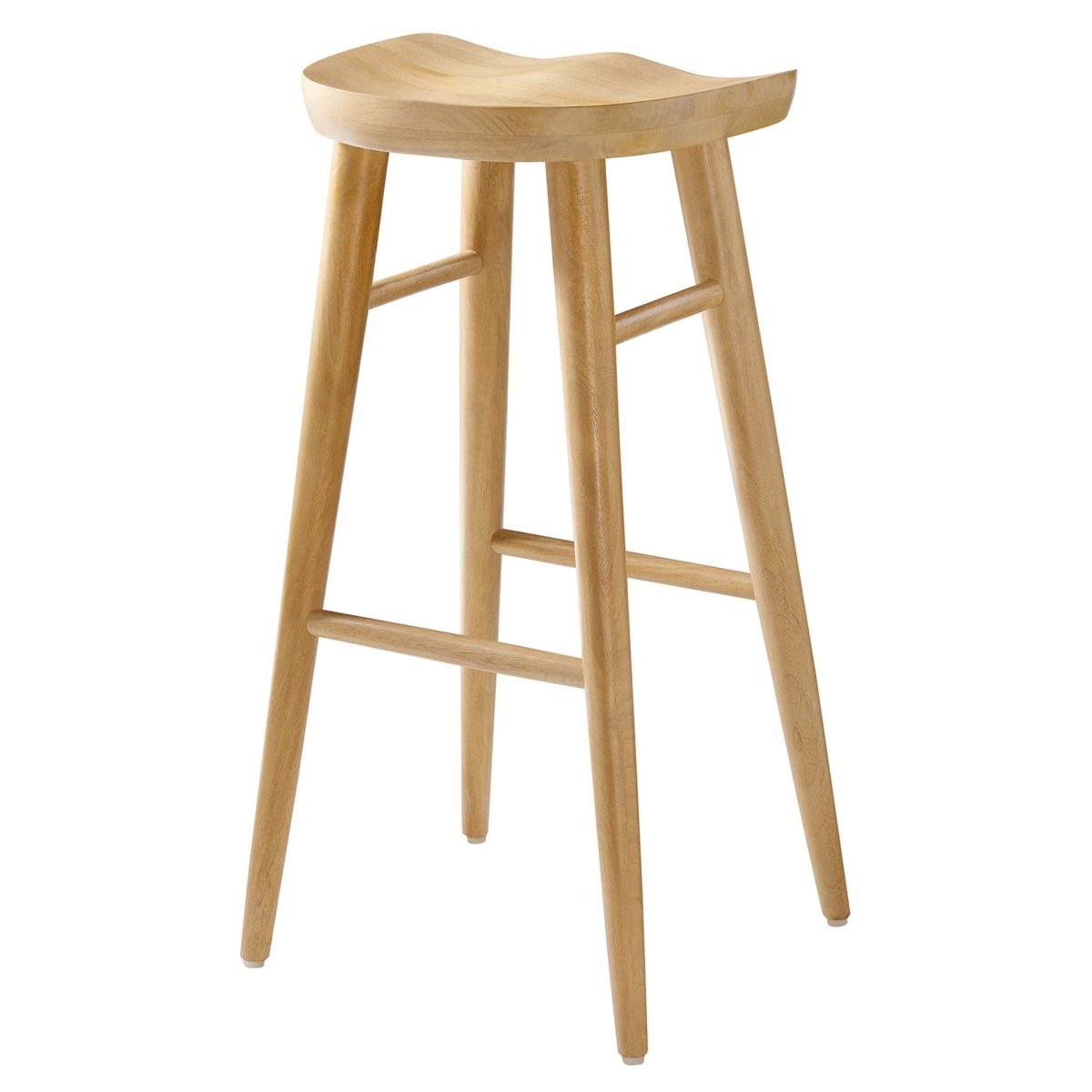 Backless Solid Mango Wood Saddle Seat Bar Stools Set of 2 - Stools available at Alpine Outlets in Denver
