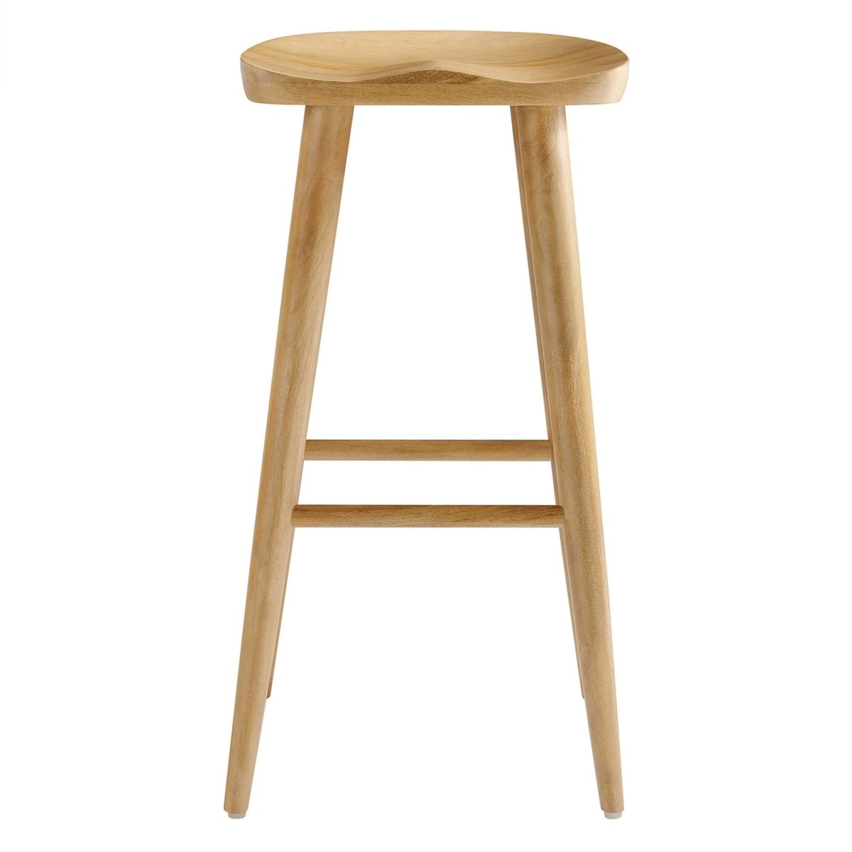 Backless Solid Mango Wood Saddle Seat Bar Stools Set of 2 - Stools available at Alpine Outlets in Denver