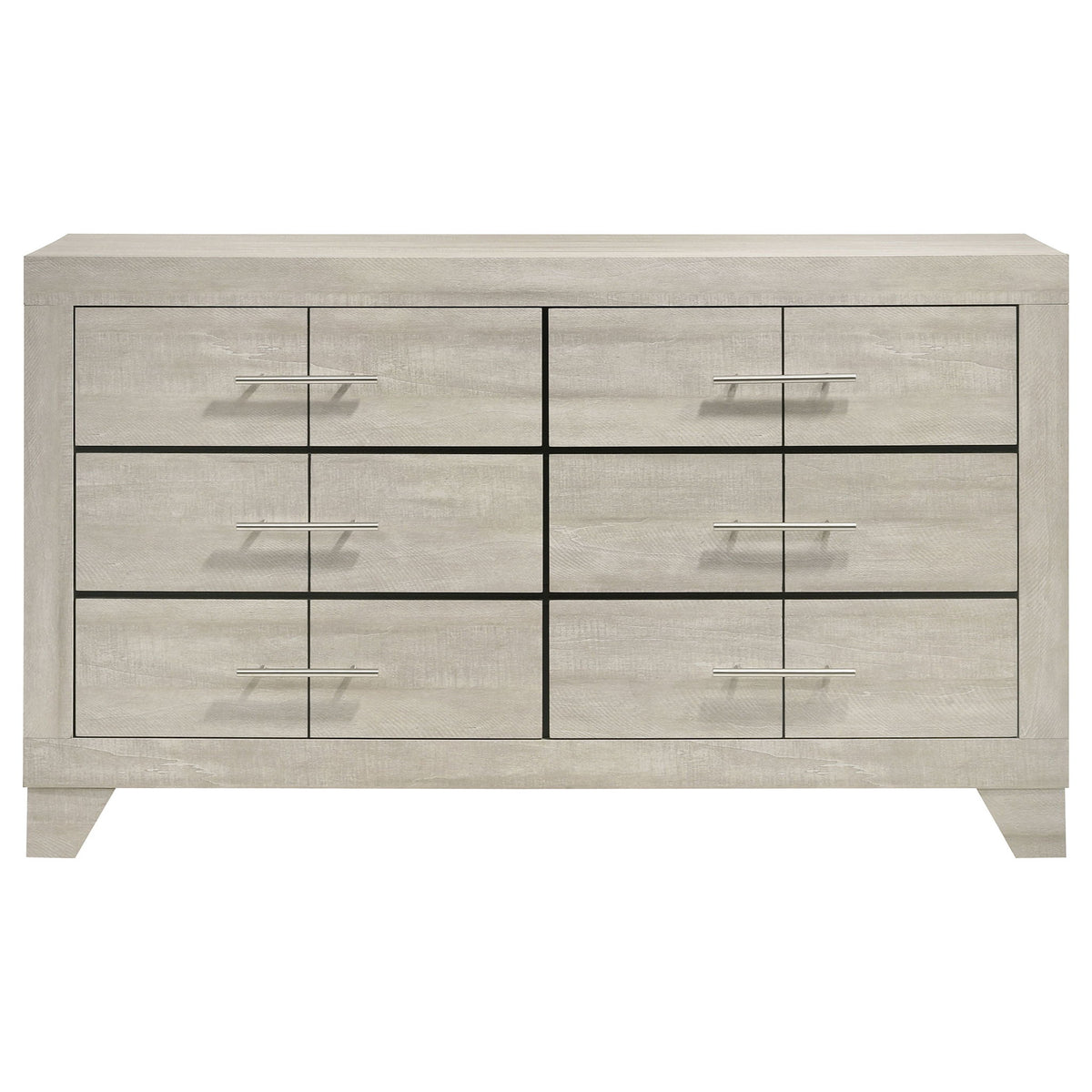 Strout - 6 Drawer Dresser - Cream