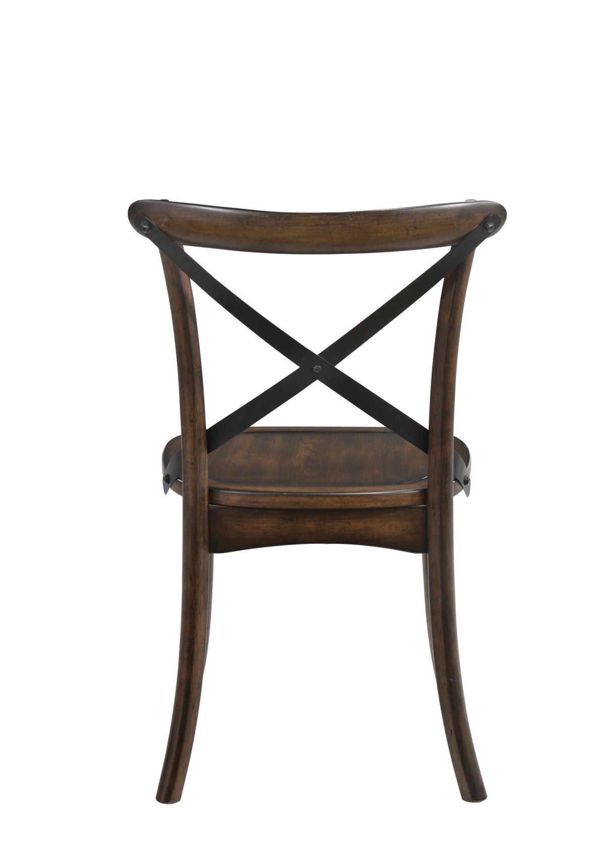 Kaelyn - Metal Side Chair (Set of 2) - Dark Oak - Chair Sets - Alpine Outlets