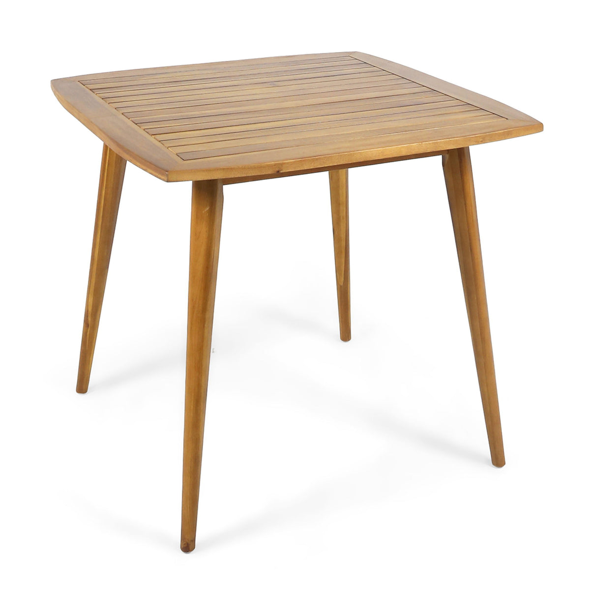 Modern Indoor Square Acacia Wood Dining Table With Toothpick Leg Design