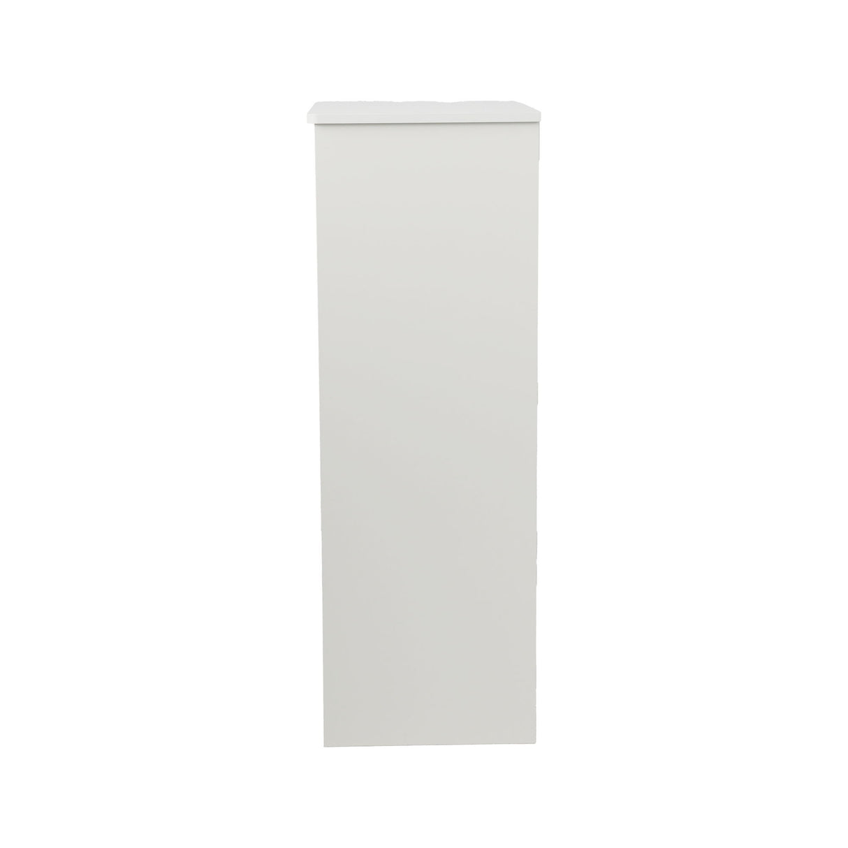 Louvered Door Bathroom Low Cabinet With Multi Layer Storage - White