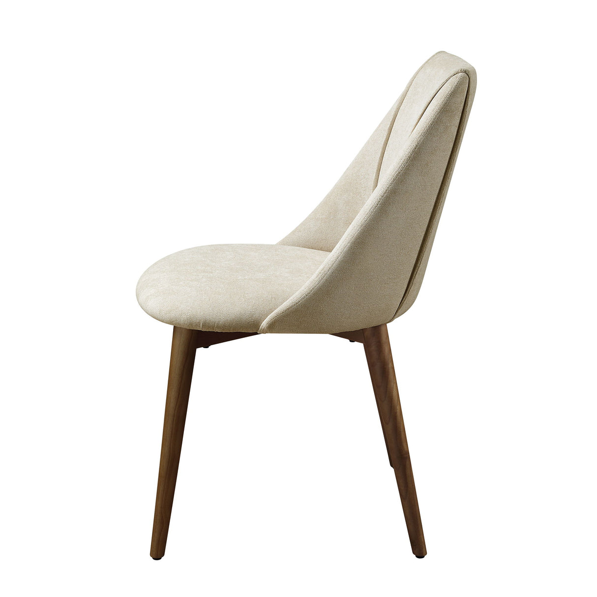 Willene - Polished Microfiber Side Chair (Set of 2) - Beige - Chair Sets - Alpine Outlets