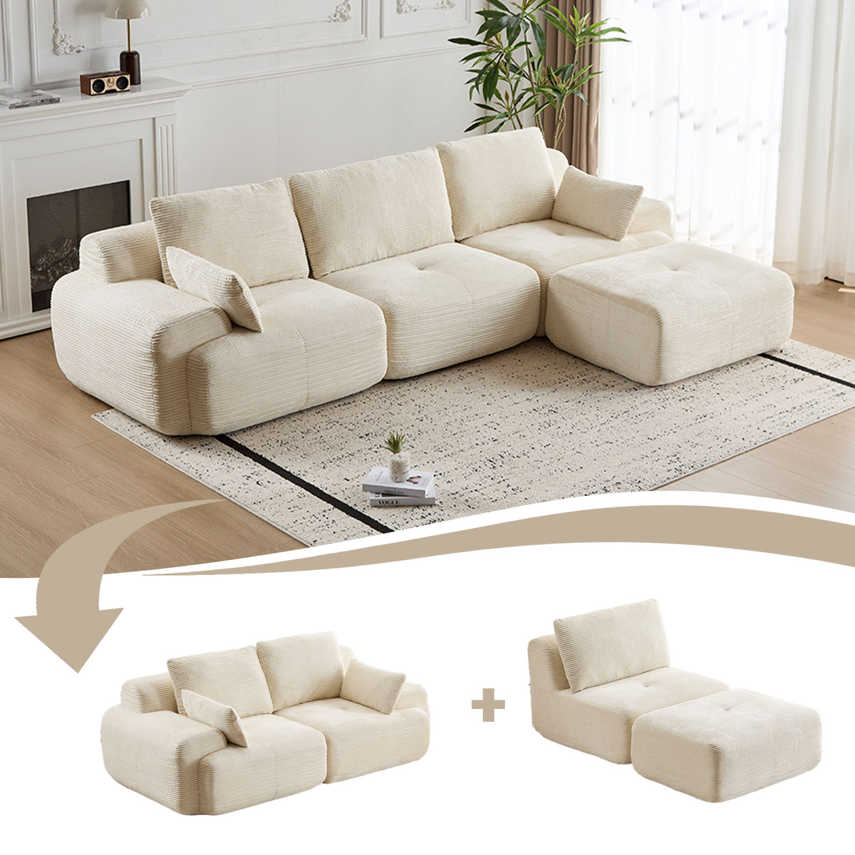 Compressed Sofa, Large Sectional Couches For Living Room