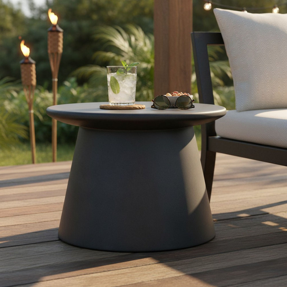Calcifer - Indoor Outdoor Coffee Table - Charstone Concrete Finish