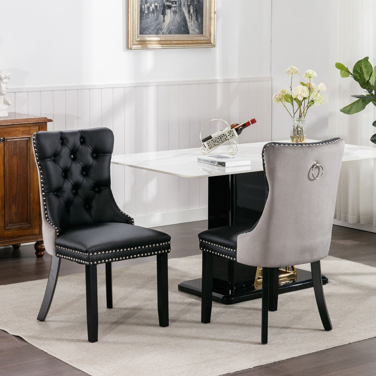 Nikki - Modern Upholstered Dining Chair (Set of 2)