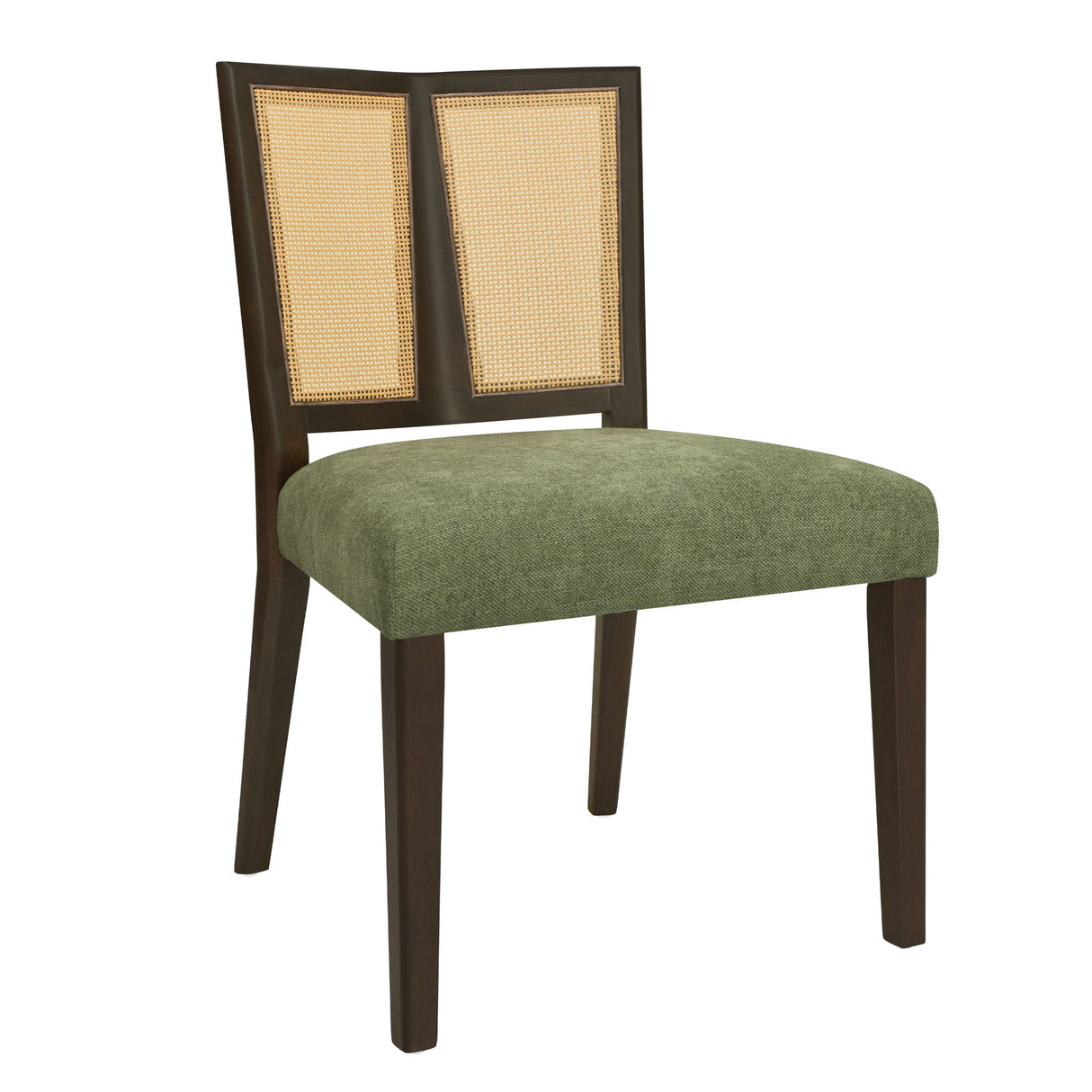 Mid Century Rattan Dining Chair Without Arms Set