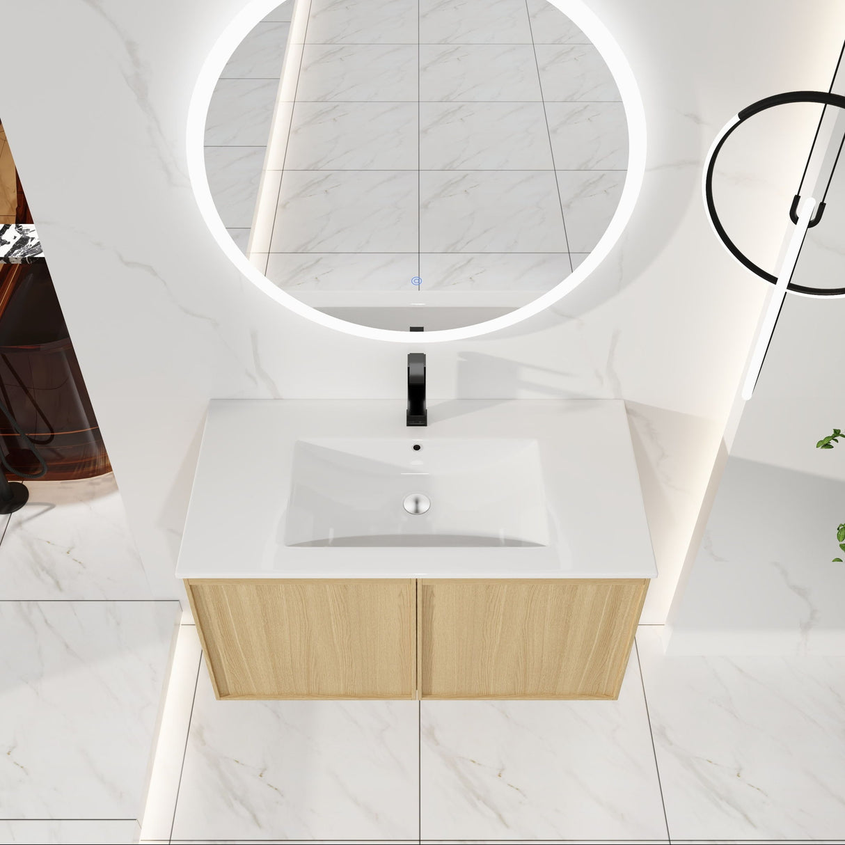 Floating Bathroom Vanity With Sink Combo