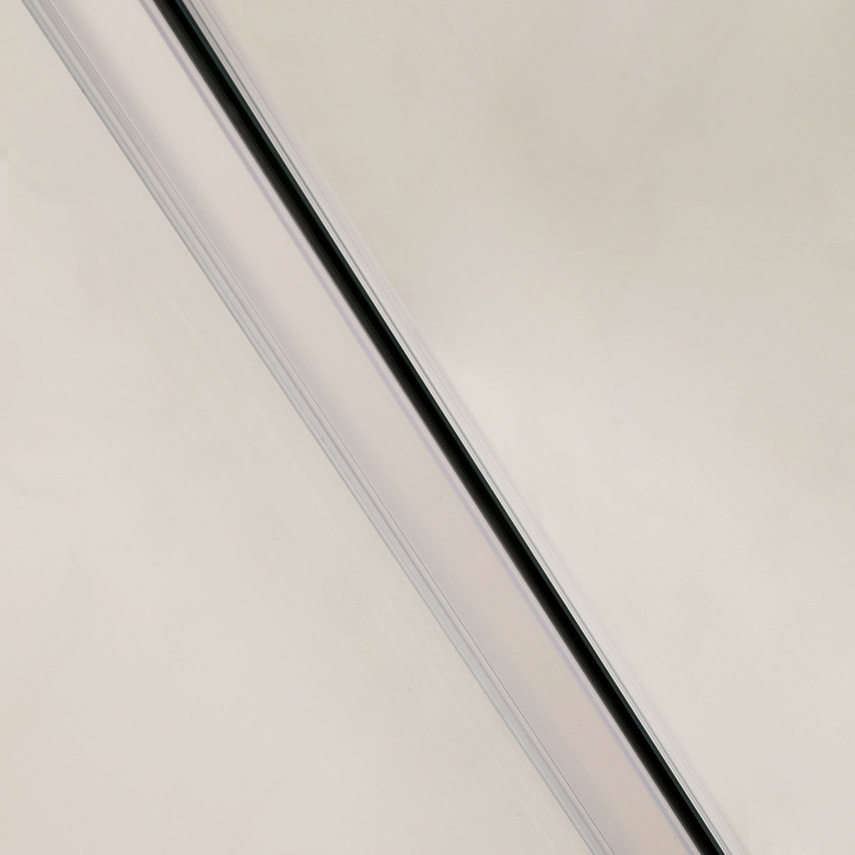 Single Sliding Bypass Shower Enclosure, Tempered Glass - Chrome