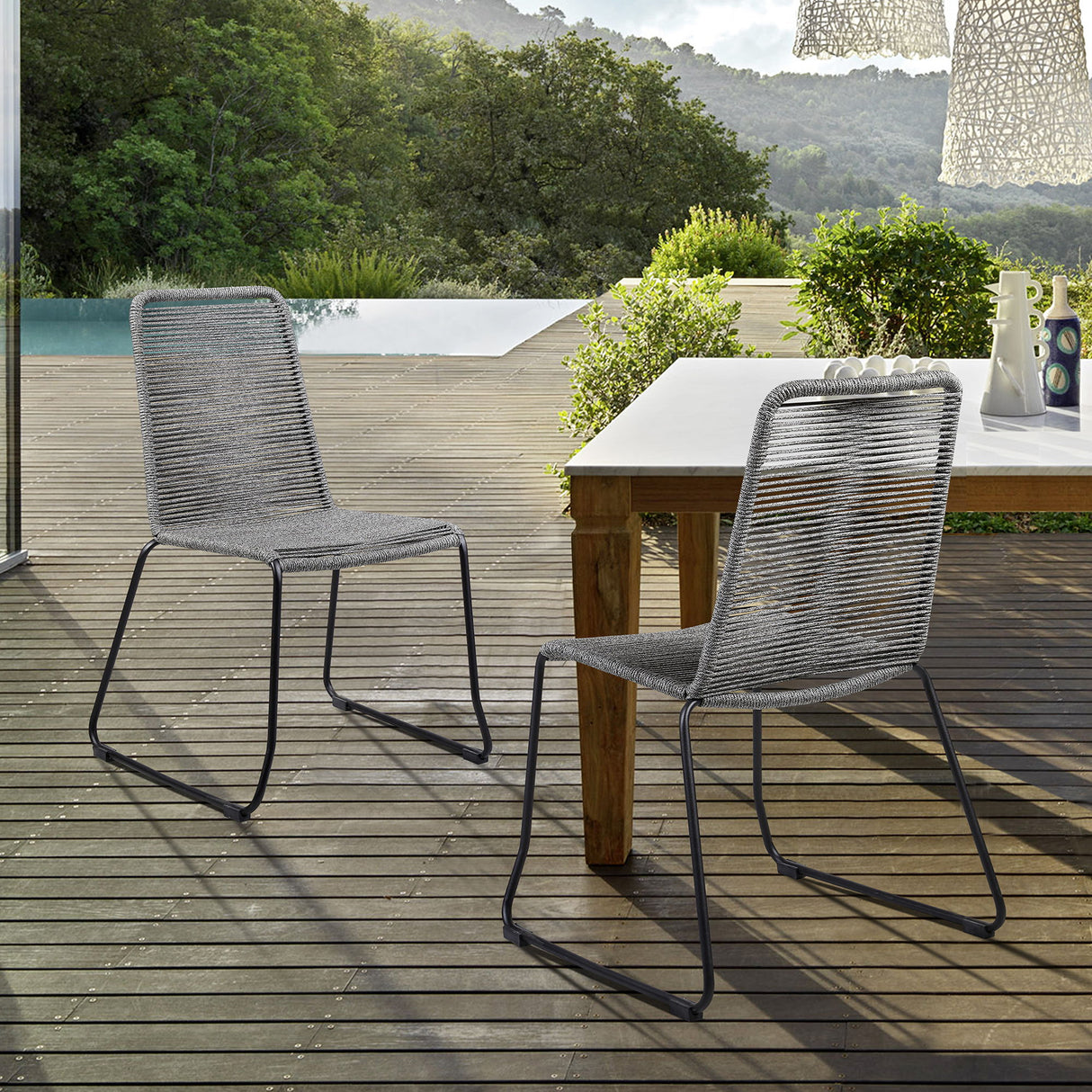 Shasta - Outdoor Stackable Dining Chair (Set of 2)