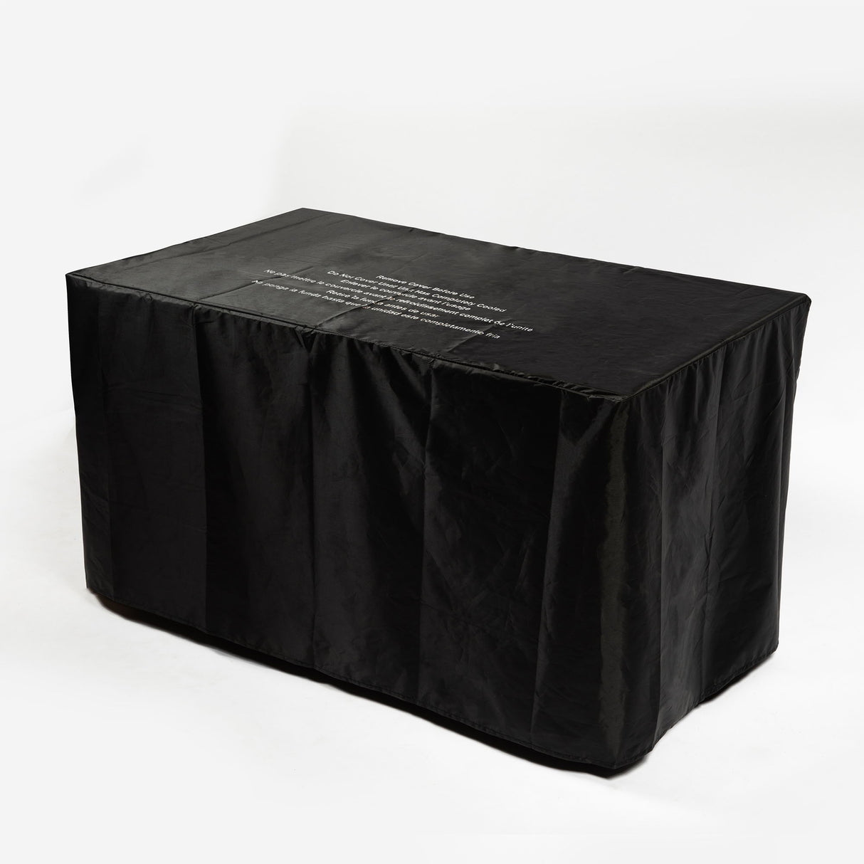 Morden Steel Fire Pit Table With Marble Tile Tabletop, Glass Wind Guard And Lid