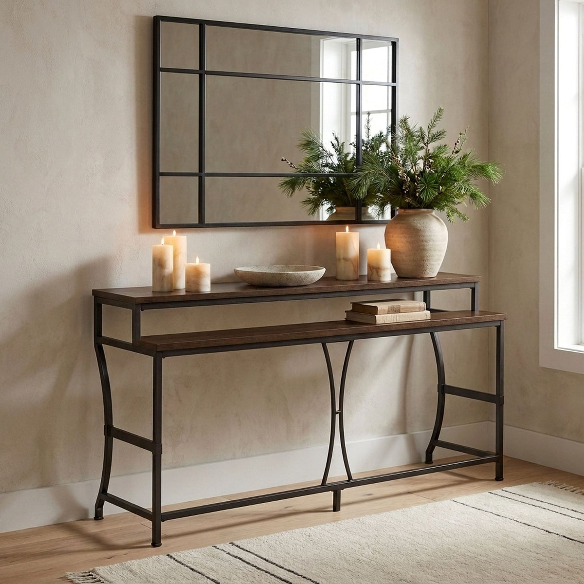 Winslow - 72" Rectangle Wood Console Table - Walnut