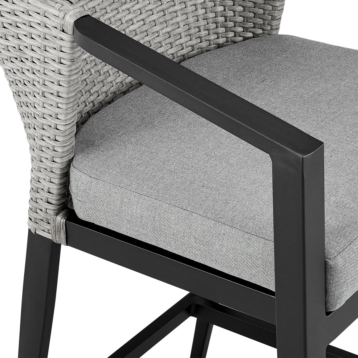 Aileen - Outdoor Patio Stool With Cushions