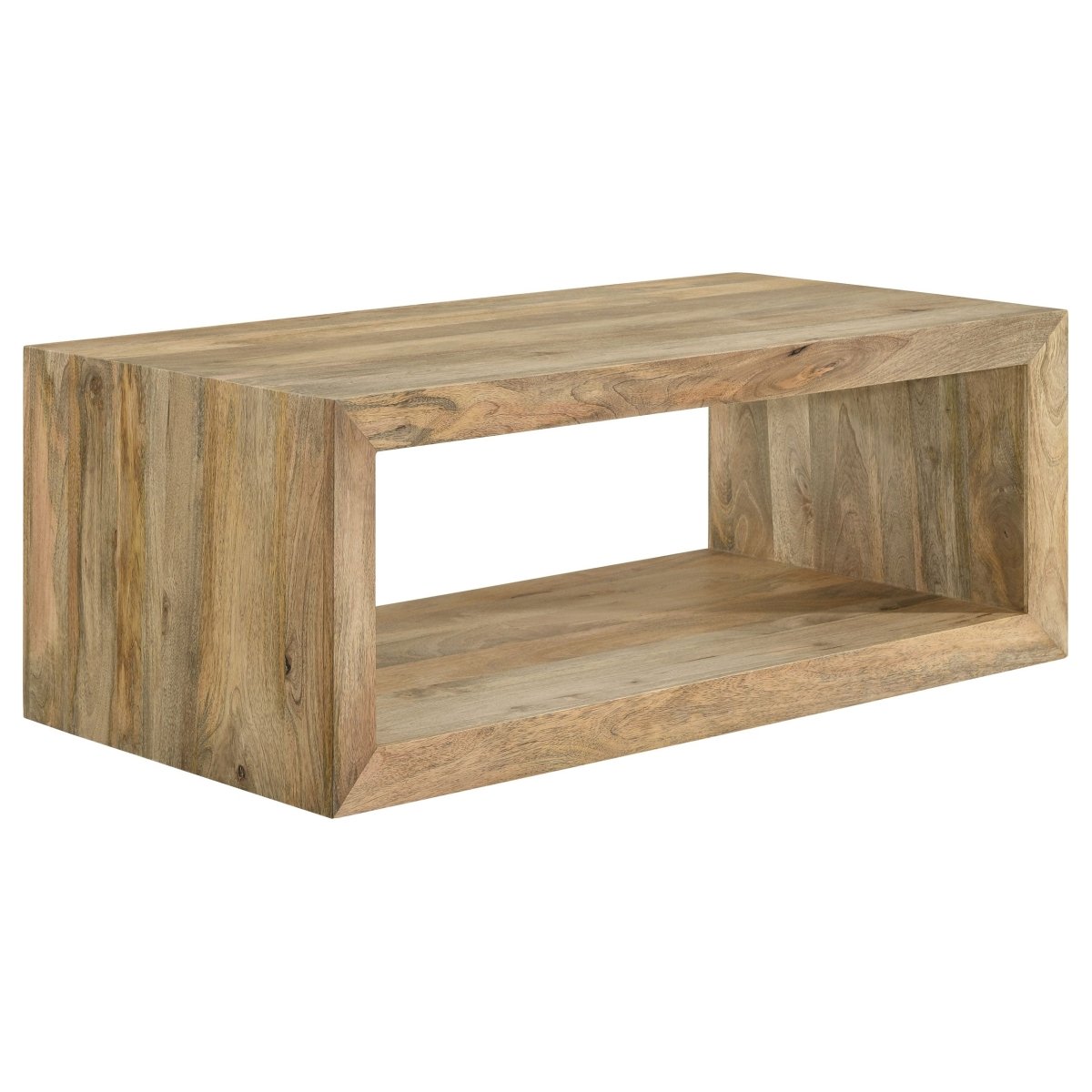 Benton 2 - Piece Solid Mango Coffee and End Table Set Natural - Coffee Table Sets available at Alpine Outlets in Denver