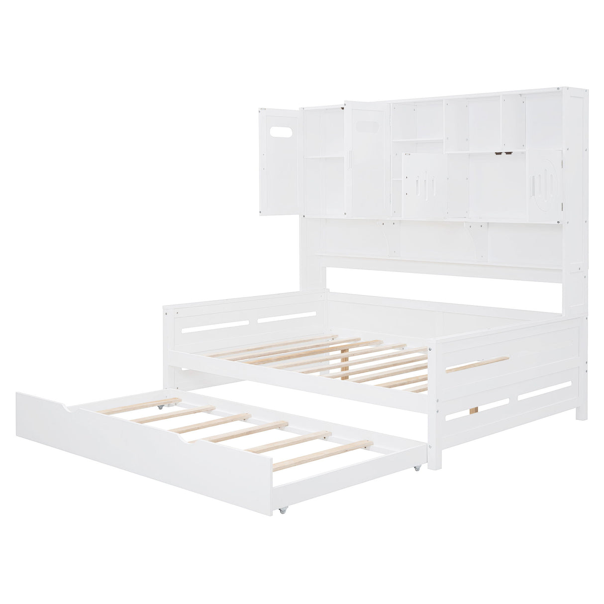 Daybed & All-In-One Cabinet And Shelf