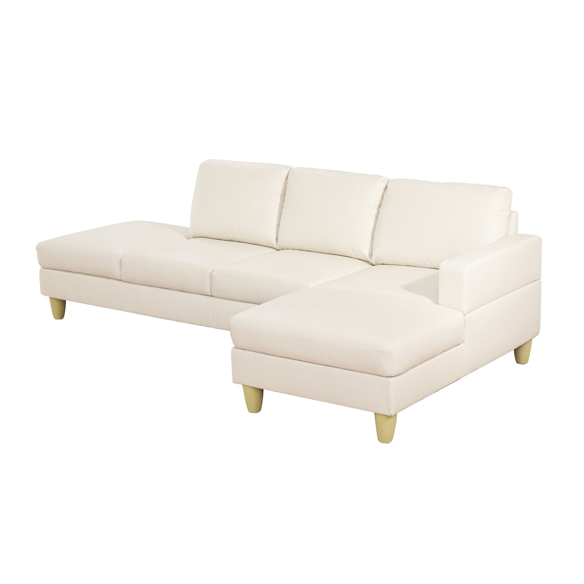 L - Shaped Sectional Sofa With Chaise & Ottoman