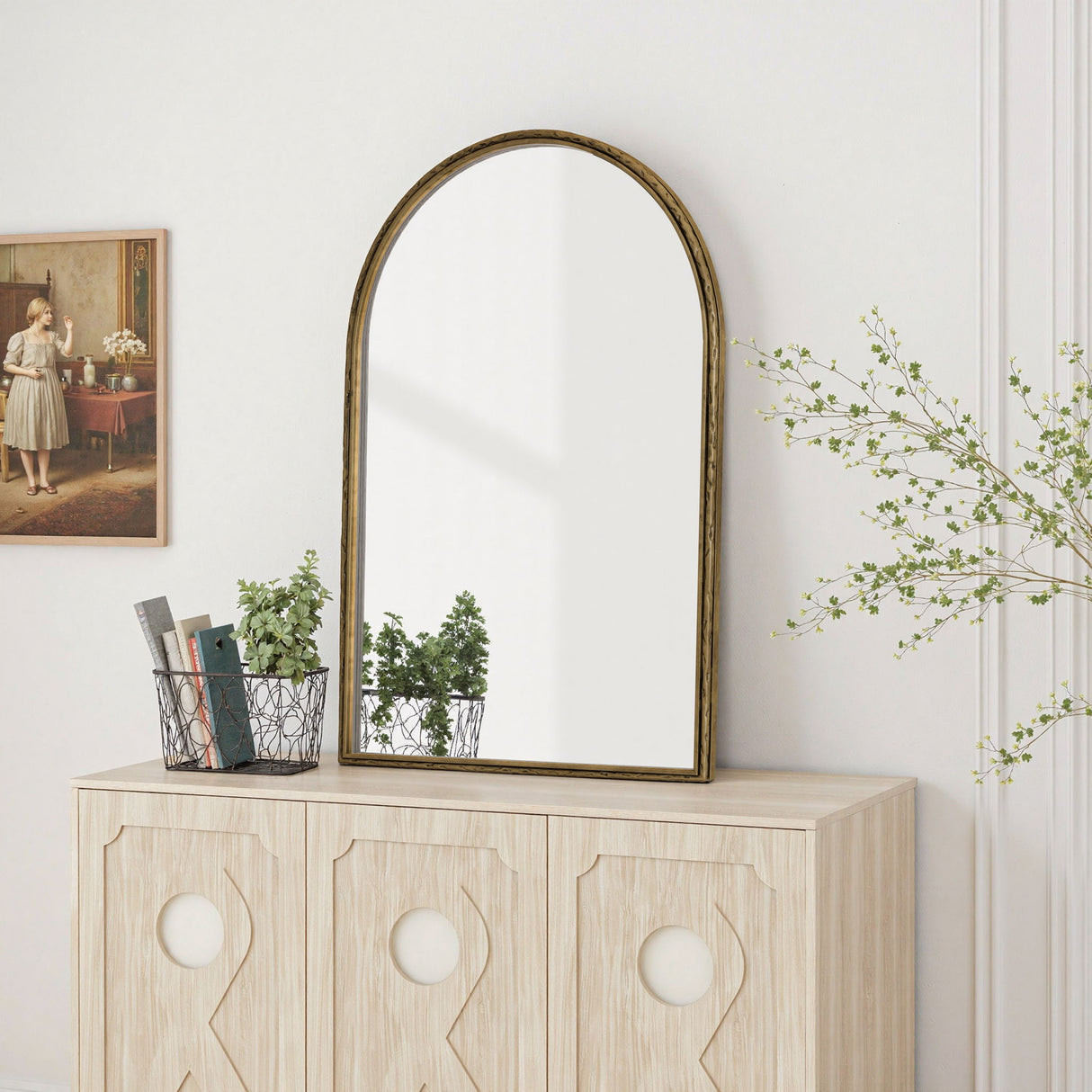 Arched Mirror With Shatterproof Glass