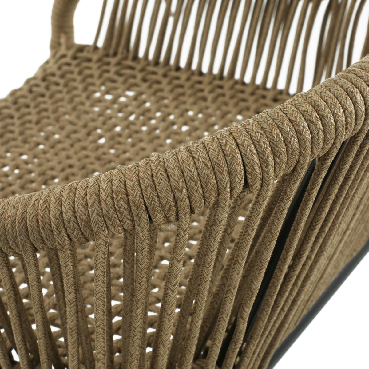 La Push - Outdoor Rope Barstool (Set of 2) - Black / Brown