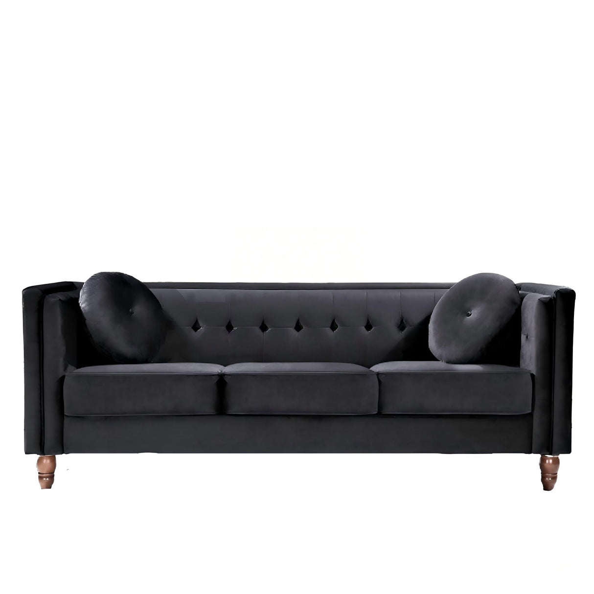 Chesterfield Sofa With Square Arms For Living Room