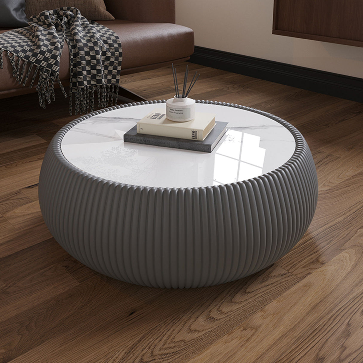 Drum Shaped Coffee Table