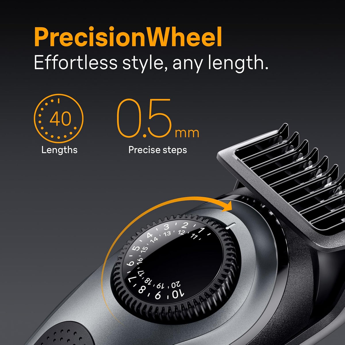 Braun AIO5490 Precision Wheel with 40 length settings