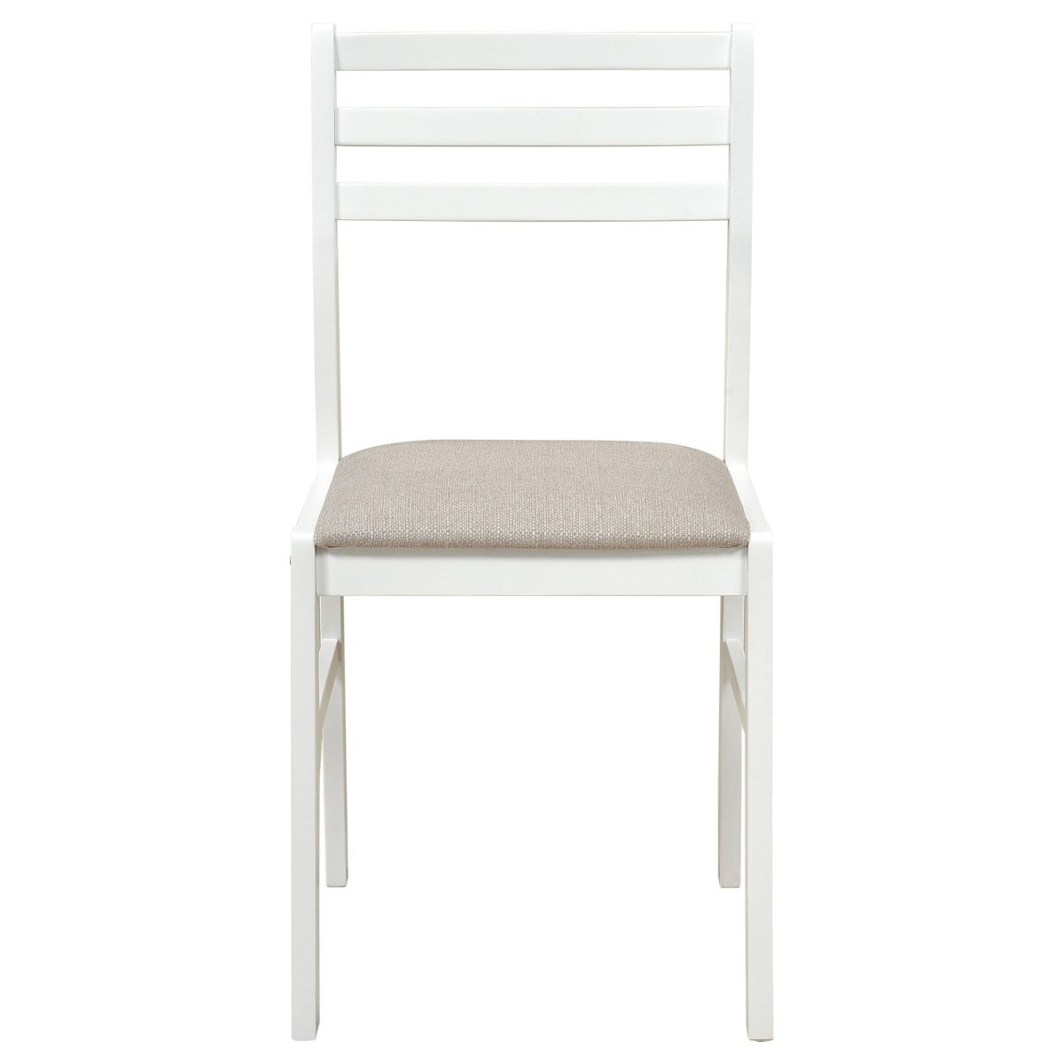 Bucknell 3-Piece Round Drop Leaf Dining Set in White - Dining Room Sets available at Alpine Outlets in Denver