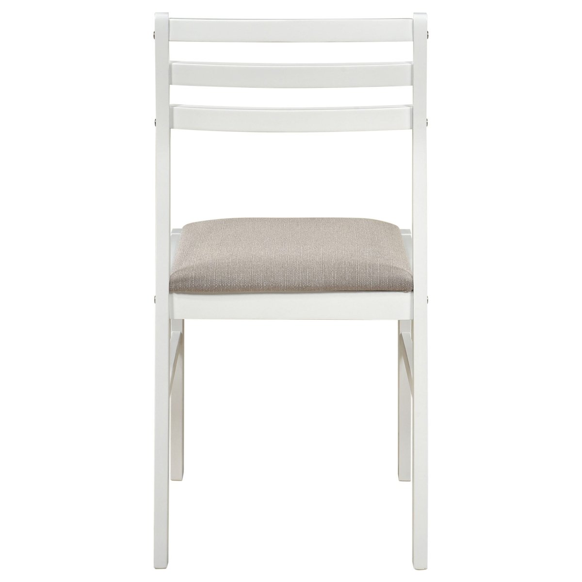 Bucknell 3-Piece Round Drop Leaf Dining Set in White - Dining Room Sets available at Alpine Outlets in Denver