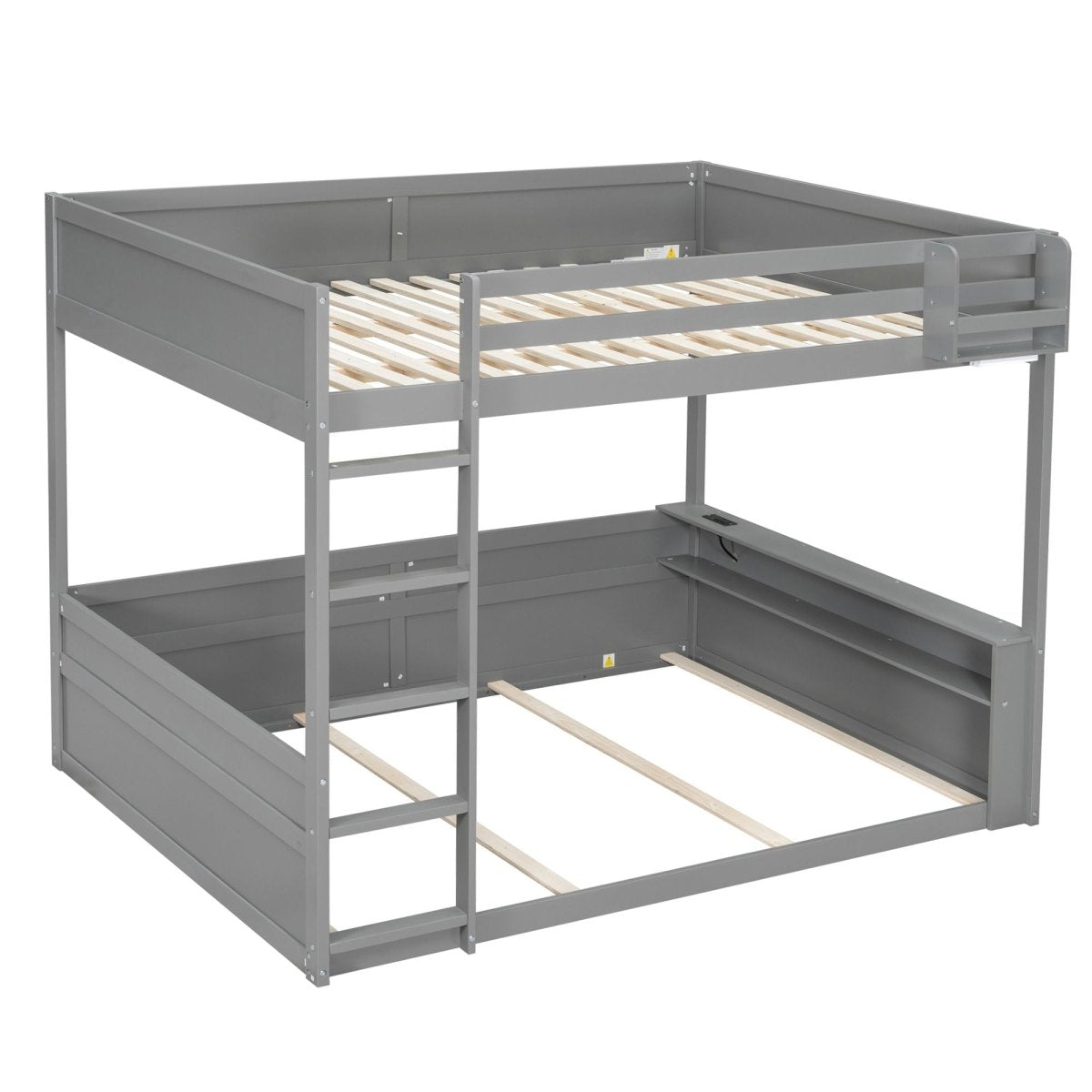Bunk Bed With Built In Shelves, Storage Box, LED Light And USB Charging Station - Bunk Beds available at Alpine Outlets in Denver