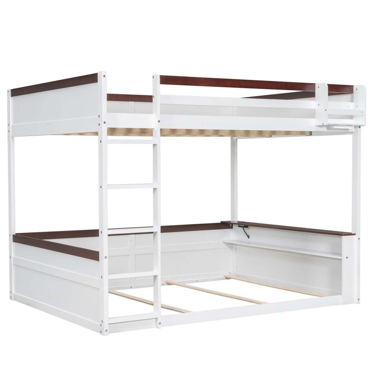 Bunk Bed With Built In Shelves, Storage Box, LED Light And USB Charging Station - Bunk Beds available at Alpine Outlets in Denver
