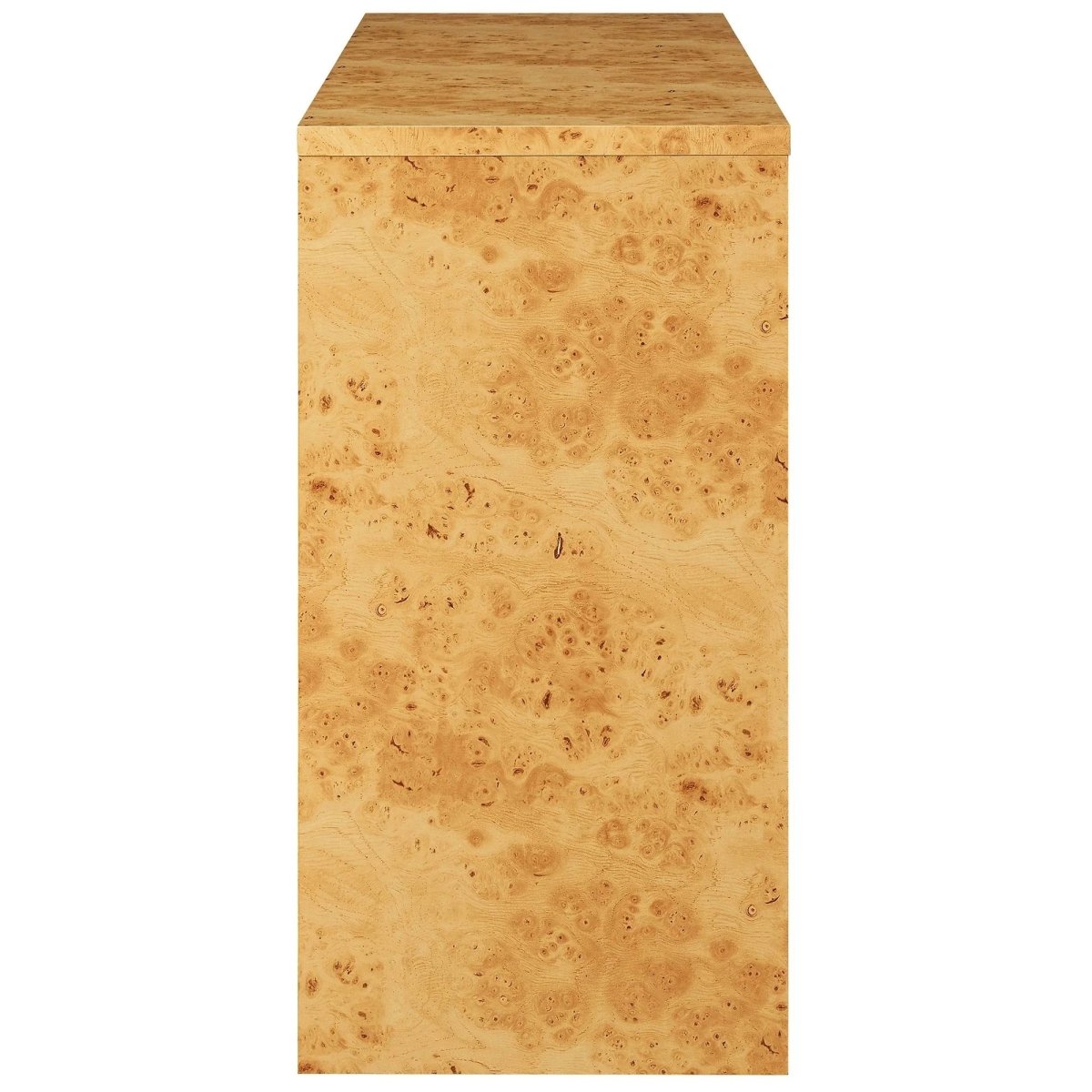 Burl Wood Console Table with 2 Drawers and Shelf – 47 Inch - Ottomans available at Alpine Outlets in Denver