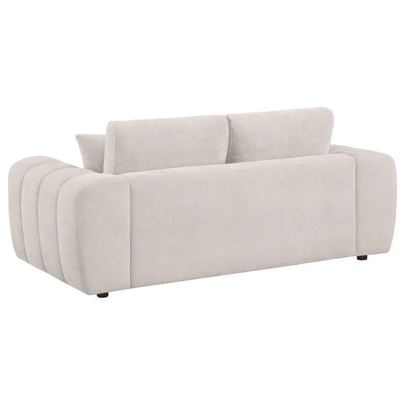 Burnett Chenille Upholstered Wide Arm Loveseat - π’ Living Room Furniture available at Alpine Outlets in Denver