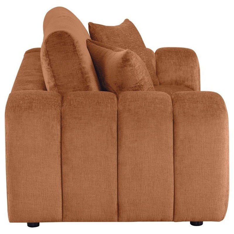 Burnett Chenille Upholstered Wide Arm Loveseat - π’ Living Room Furniture available at Alpine Outlets in Denver
