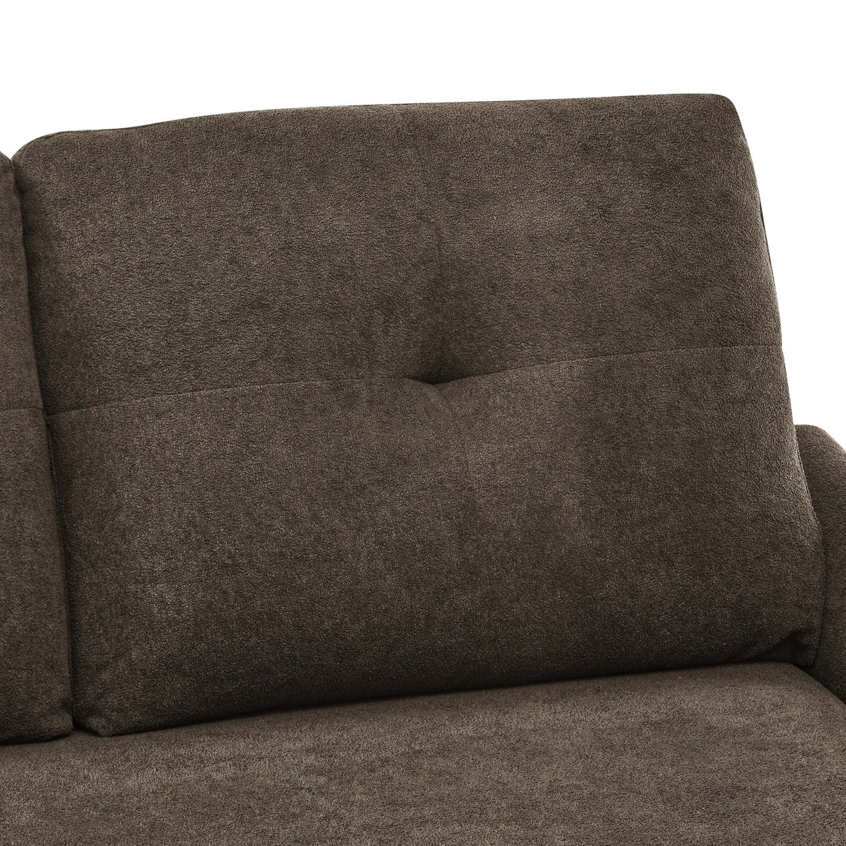 Tufted Loveseat - Dark Brown