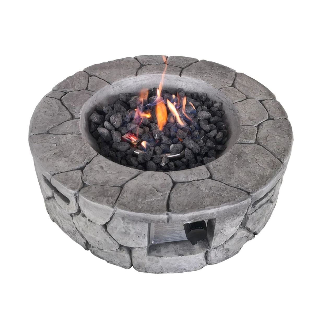 Outdoor Fire Pit Garden Heater Concrete Propane Gas Burning