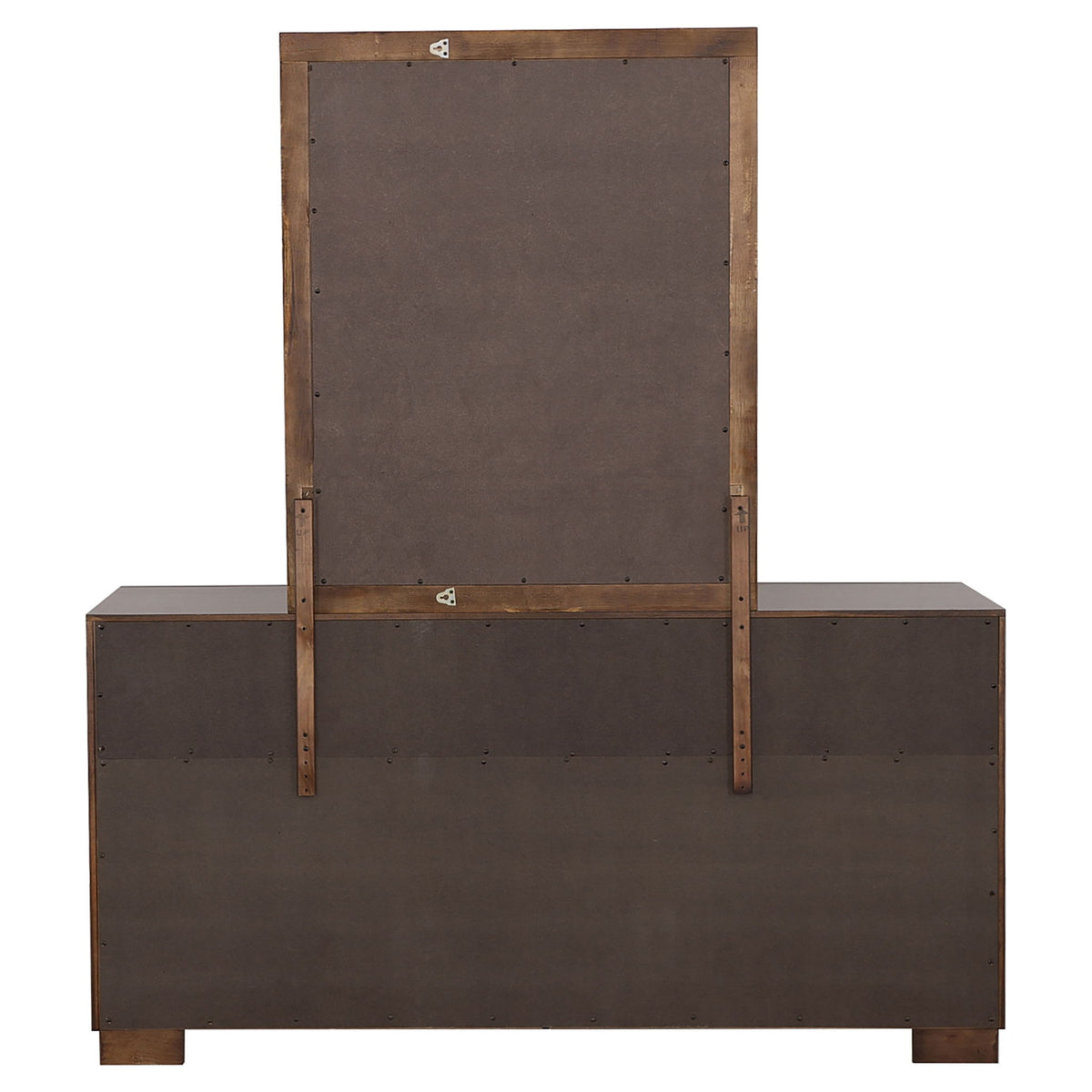 Polk - 6 Drawer Dresser With Mirror - Cappuccino