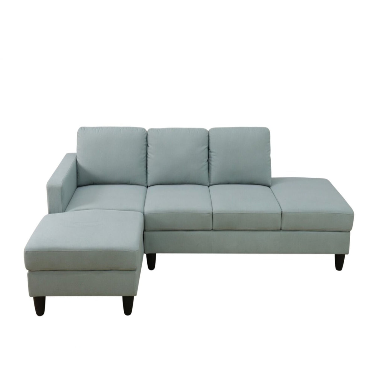 L - Shaped Design Chaise Sofa With Ottoman