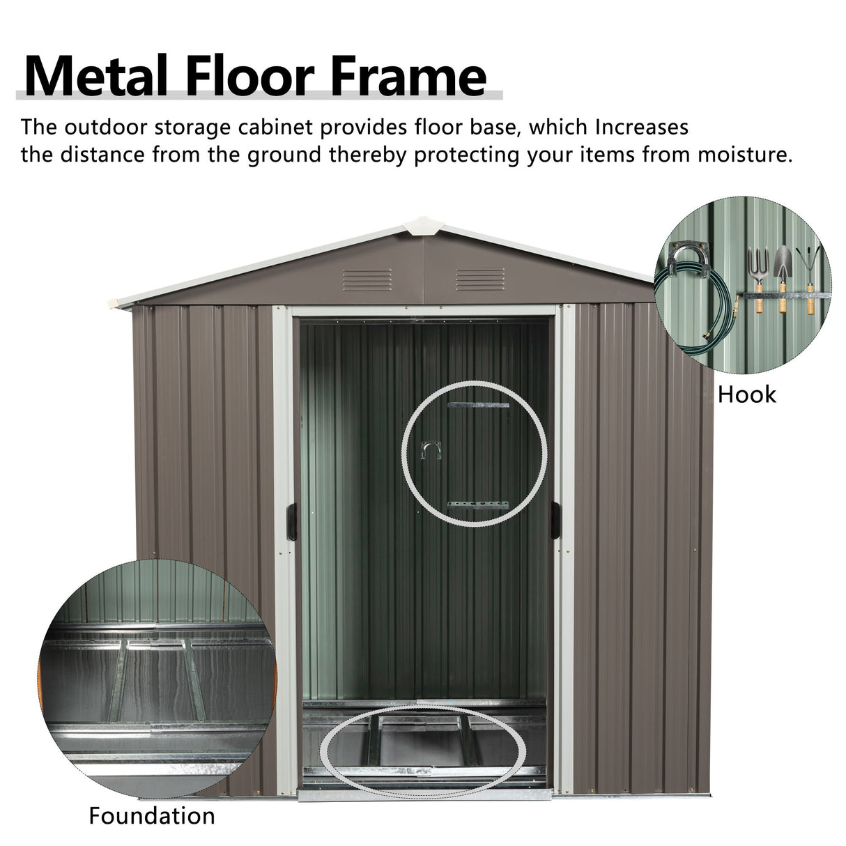 Outdoor Metal Storage Shed