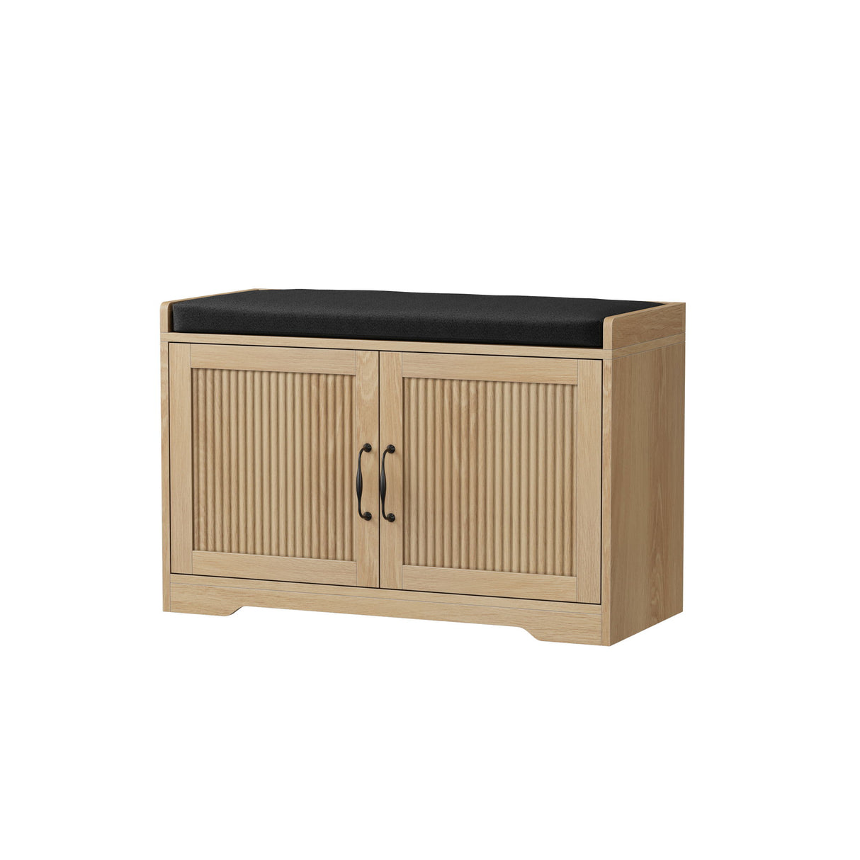 Entryway Shoe Bench With Double Doors