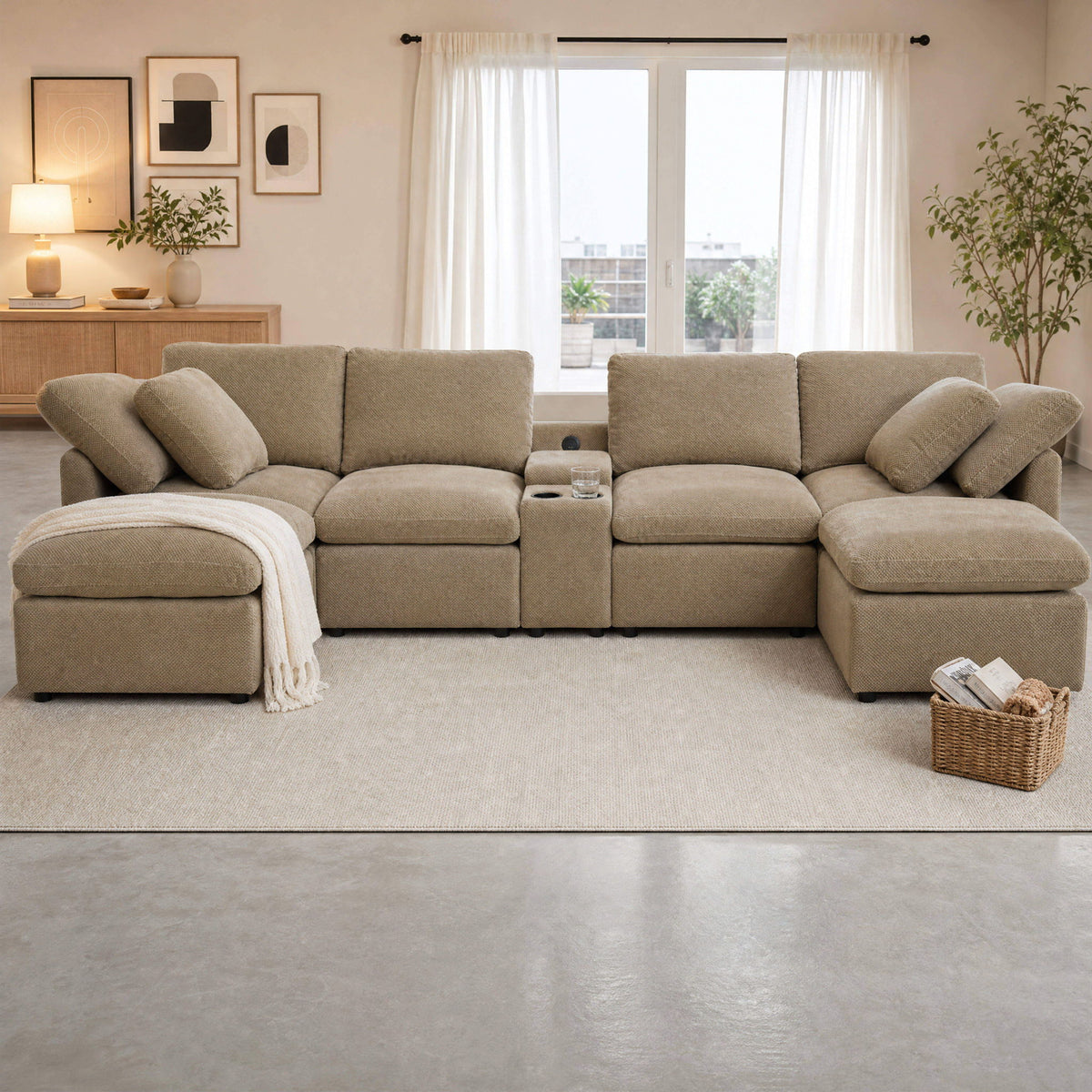 Modular Cloud Sofa, Freely Configurable Corner, Living Room Furniture