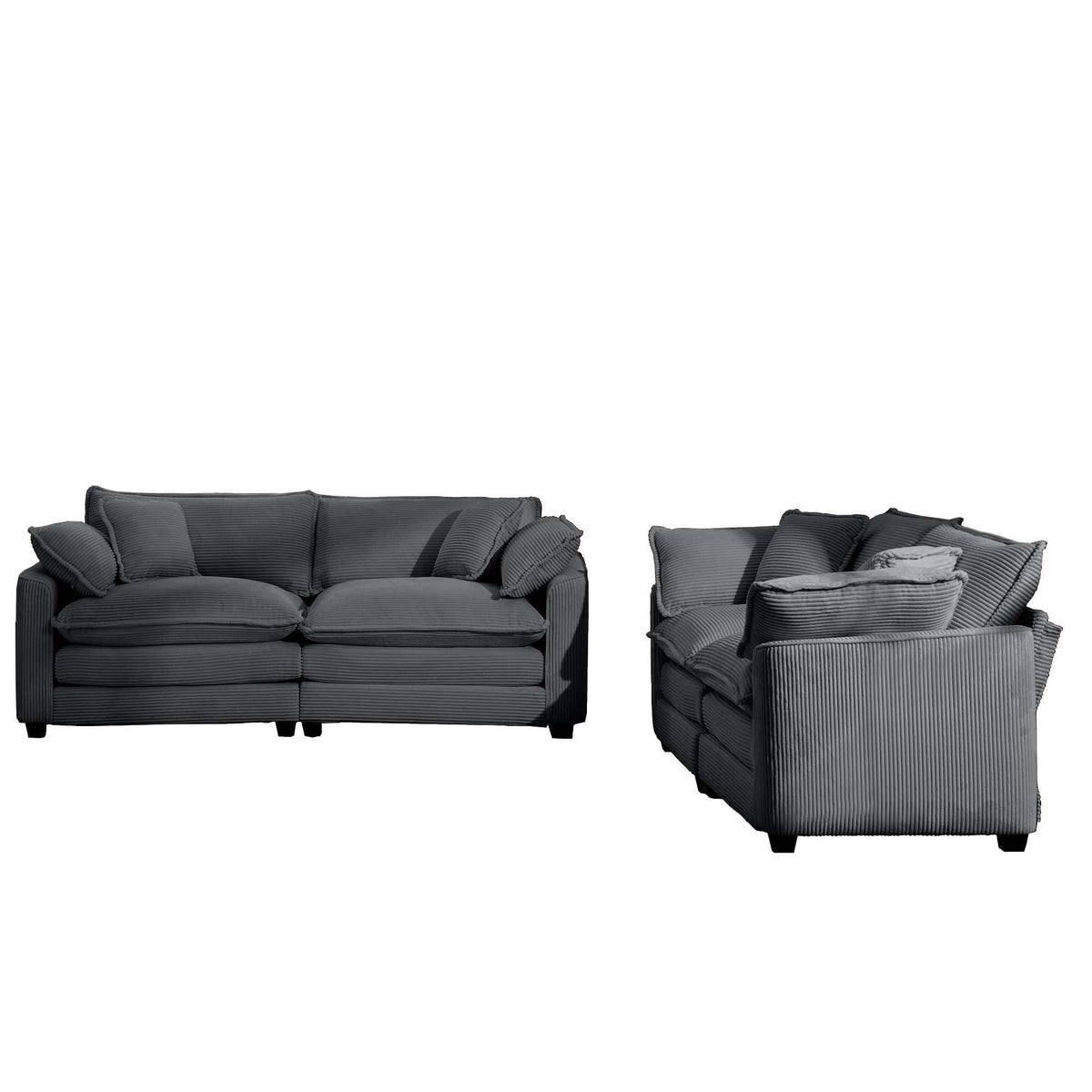 Elegant Oversized Sectional Sofa Set With Deep Seats And Flexible Layout