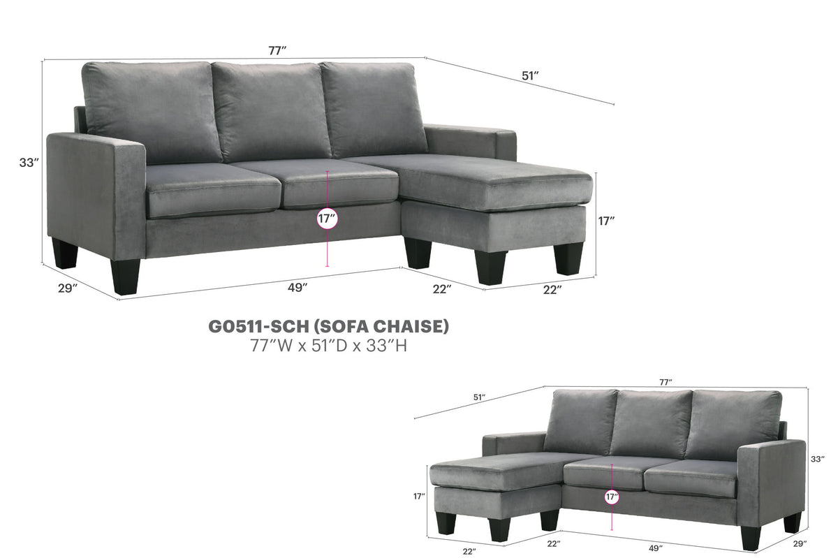 Jessica - Sofa Chaise