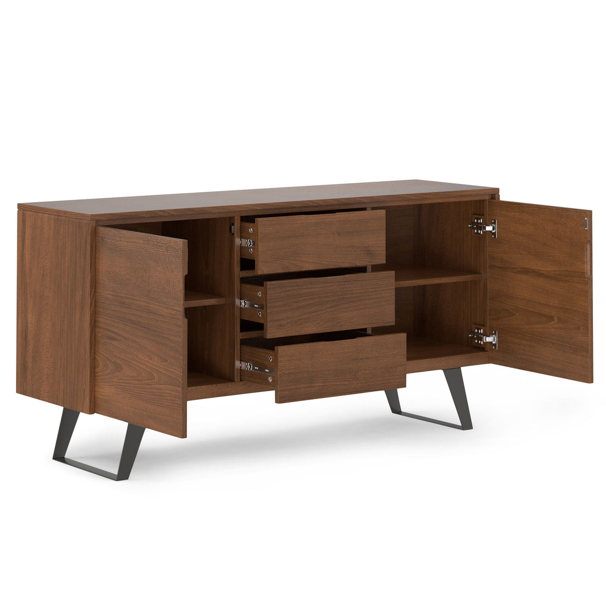 Sideboard Buffet Dining Cabinet Industrial Wood Storage 60x30in