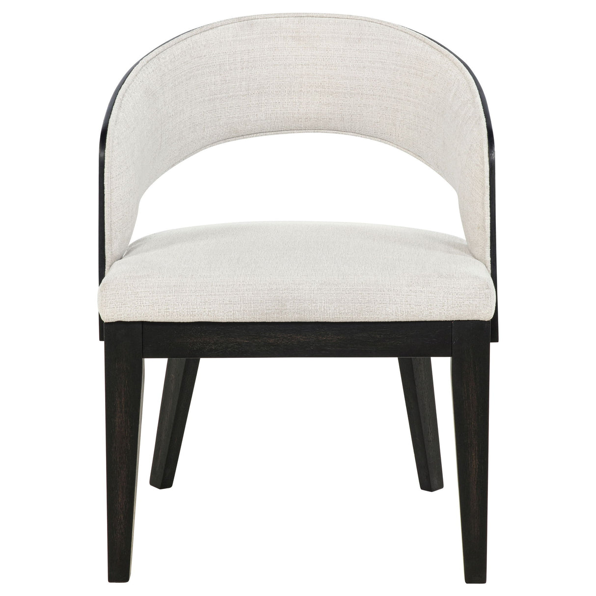 Bangor - Upholstered Dining Arm Chair (Set of 2) - Black / Cream